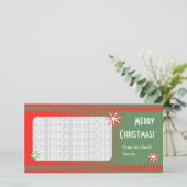 Vrolijk kerstfeest! feestdagenkaart (Staand voorkant)