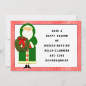 Vrolijk kerstfeest feestdagenkaart (Voorkant)