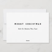 Vrolijk kerstfeest feestdagenkaart (Achterkant)