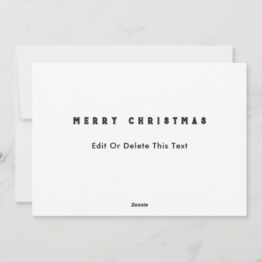 Vrolijk kerstfeest feestdagenkaart (Achterkant)