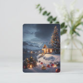 Vrolijk kerstfeest feestdagenkaart (Staand voorkant)