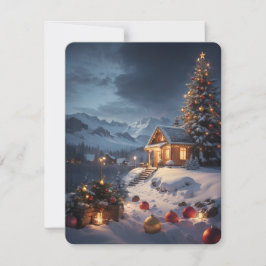 Vrolijk kerstfeest feestdagenkaart