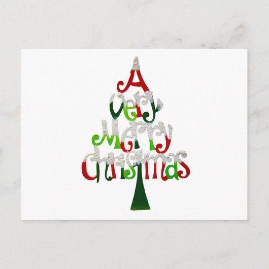 Vrolijk kerstfeest feestdagenkaart (Voorkant)