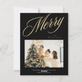 Vrolijk kerstfeest feestdagenkaart (Achterkant)