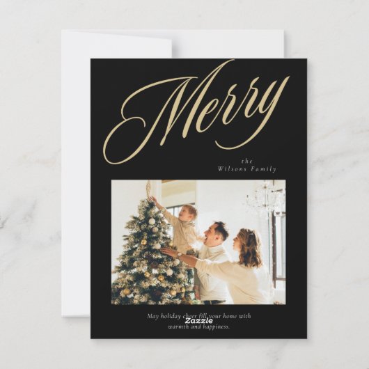 Vrolijk kerstfeest feestdagenkaart (Achterkant)