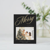 Vrolijk kerstfeest feestdagenkaart (Staand voorkant)