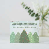 Vrolijk kerstfeest feestdagenkaart (Staand voorkant)