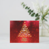 Vrolijk kerstfeest feestdagenkaart (Staand voorkant)
