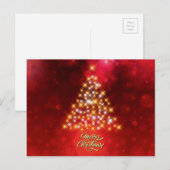Vrolijk kerstfeest feestdagenkaart (Voorkant / Achterkant)