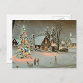 Vrolijk kerstfeest feestdagenkaart (Voorkant / Achterkant)