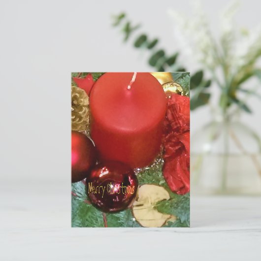 Vrolijk kerstfeest feestdagenkaart (Staand voorkant)