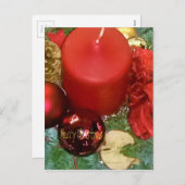 Vrolijk kerstfeest feestdagenkaart (Voorkant / Achterkant)