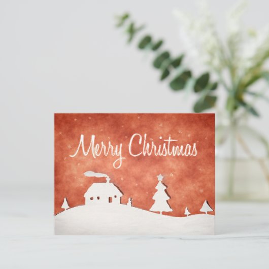 Vrolijk kerstfeest feestdagenkaart (Staand voorkant)