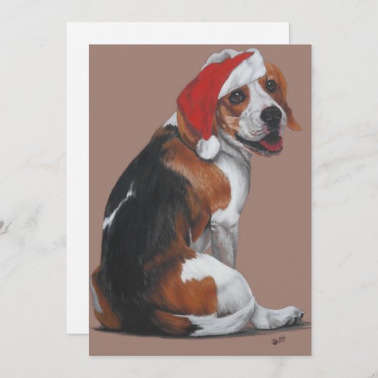 Vrolijk kerstfeest feestdagenkaart (Voorkant / Achterkant)