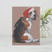 Vrolijk kerstfeest feestdagenkaart (Staand voorkant)