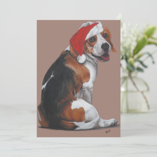 Vrolijk kerstfeest feestdagenkaart (Staand voorkant)