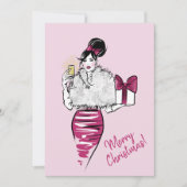 Vrolijk kerstfeest feestdagenkaart (Voorkant)