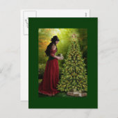 Vrolijk kerstfeest feestdagenkaart (Voorkant / Achterkant)