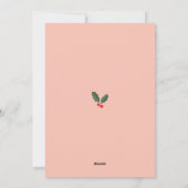 Vrolijk kerstfeest feestdagenkaart (Achterkant)