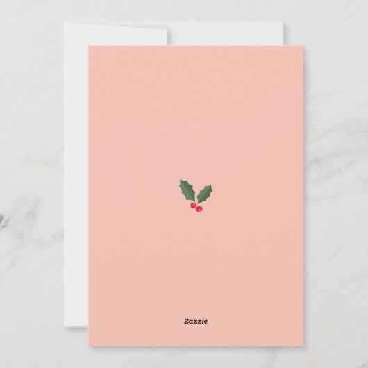 Vrolijk kerstfeest feestdagenkaart (Achterkant)