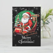 Vrolijk kerstfeest! feestdagenkaart (Staand voorkant)