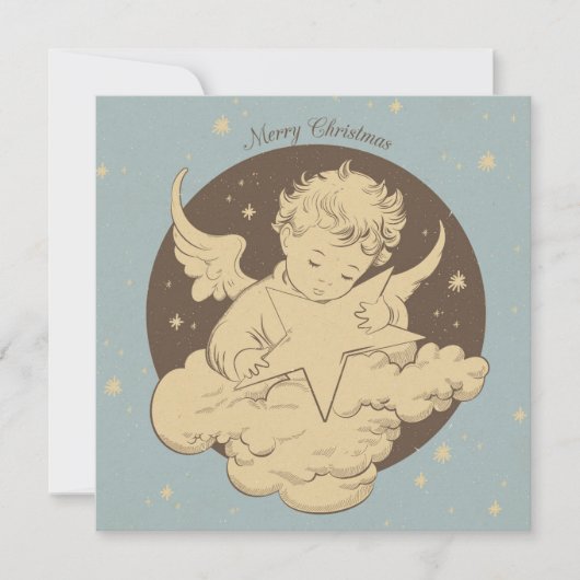 Vrolijk kerstfeest feestdagenkaart (Voorkant)