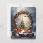 Vrolijk kerstfeest feestdagenkaart (Voorkant)