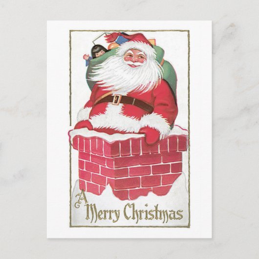 Vrolijk kerstfeest feestdagenkaart (Voorkant)