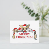 Vrolijk kerstfeest feestdagenkaart (Staand voorkant)