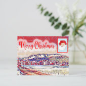 Vrolijk kerstfeest feestdagenkaart (Staand voorkant)