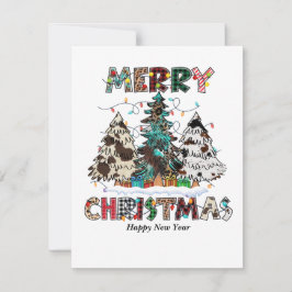 Vrolijk kerstfeest feestdagenkaart