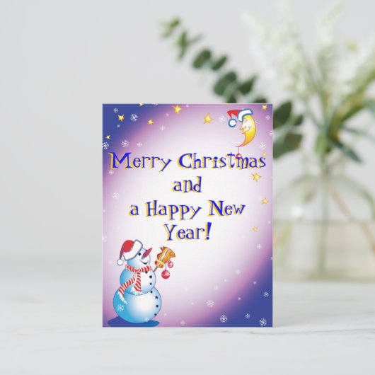 Vrolijk kerstfeest! feestdagenkaart (Staand voorkant)