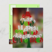 Vrolijk kerstfeest feestdagenkaart (Voorkant / Achterkant)