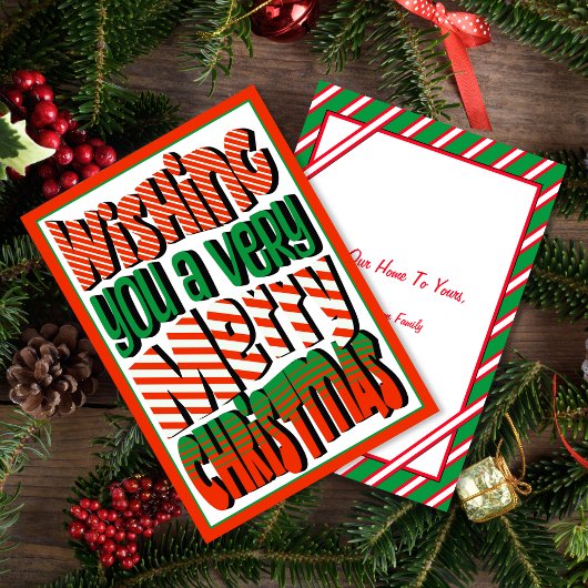 Vrolijk kerstfeest feestdagenkaart