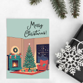 Vrolijk kerstfeest feestdagenkaart