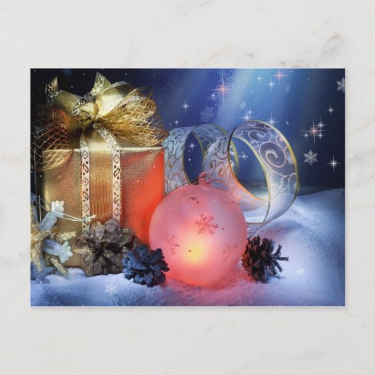 Vrolijk kerstfeest feestdagenkaart (Voorkant)