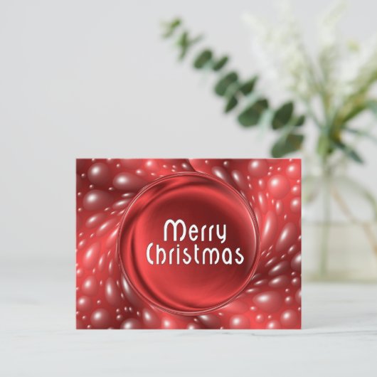 Vrolijk kerstfeest feestdagenkaart (Staand voorkant)