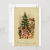 Vrolijk kerstfeest feestdagenkaart (Voorkant / Achterkant)