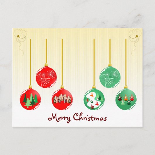 Vrolijk kerstfeest feestdagenkaart (Voorkant)