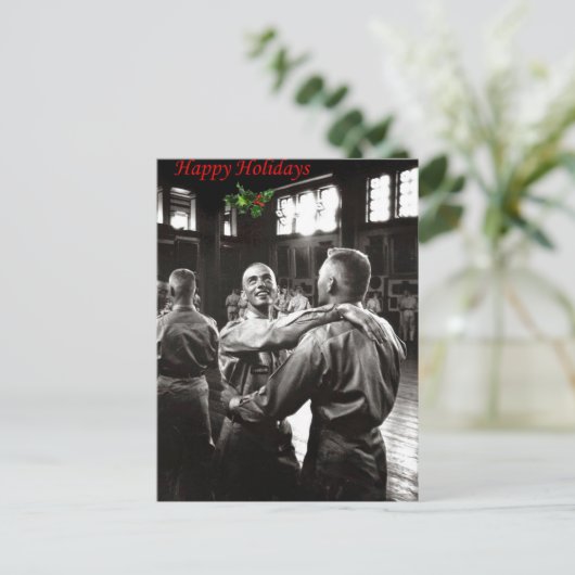 Vrolijk kerstfeest feestdagenkaart (Staand voorkant)