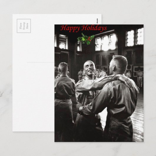 Vrolijk kerstfeest feestdagenkaart (Voorkant / Achterkant)