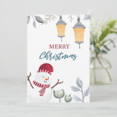 Vrolijk kerstfeest feestdagenkaart (Staand voorkant)