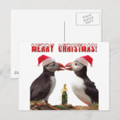 Vrolijk kerstfeest feestdagenkaart (Voorkant / Achterkant)