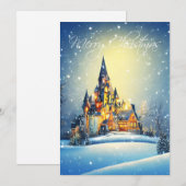 Vrolijk kerstfeest feestdagenkaart (Voorkant / Achterkant)