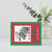 Vrolijk kerstfeest feestdagenkaart (Staand voorkant)