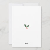 Vrolijk kerstfeest feestdagenkaart (Achterkant)