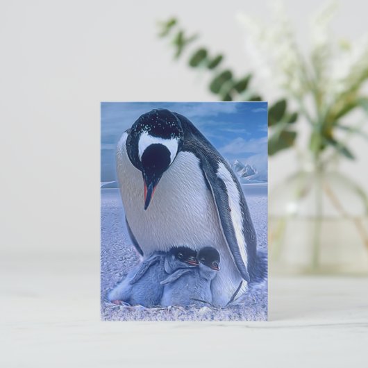 Vrolijk kerstfeest feestdagenkaart (Staand voorkant)