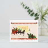 Vrolijk kerstfeest feestdagenkaart (Staand voorkant)