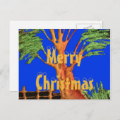 Vrolijk kerstfeest feestdagenkaart (Voorkant / Achterkant)