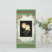 Vrolijk kerstfeest feestdagenkaart (Staand voorkant)